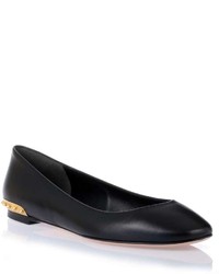 Alexander McQueen Black Leather Ballerina