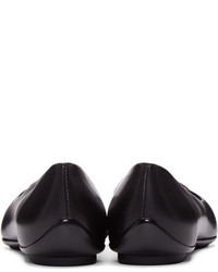 Versace Black Medusa Medallion Ballerina Flats