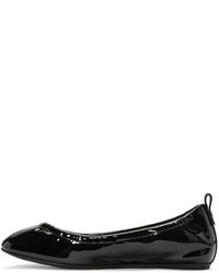 Lanvin Black Patent Leather Classic Ballerina Flats