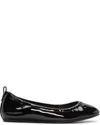 Lanvin Black Patent Leather Classic Ballerina Flats