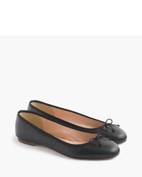 J.Crew Camille Ballet Flats In Leather