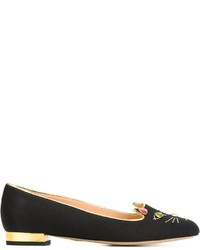 Charlotte Olympia Kitty On The Rocks Slippers
