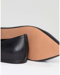 Asos Design Ladybird Leather Ballet Flats