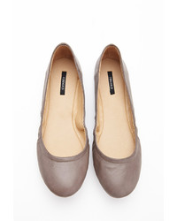 Forever 21 Faux Leather Ballet Flats