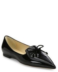 Jimmy Choo Genna Patent Leather Point Toe Flats
