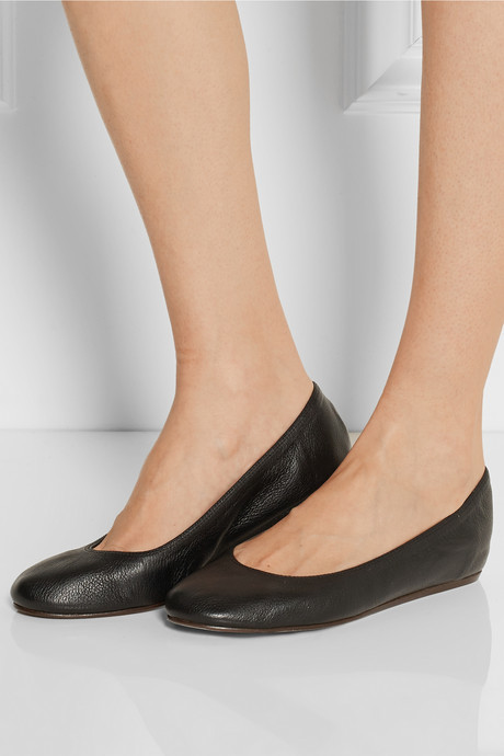 lanvin black flats