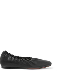 Lanvin Leather Ballet Flats Black