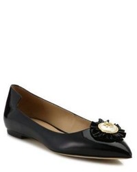 Tory Burch Melody Patent Leather Point Toe Flats