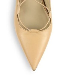 Michael Kors Michl Kors Collection Kallie Lace Up Leather Flats