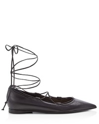 Michael Kors Michl Kors Collection Kallie Pointed Lace Up Flats