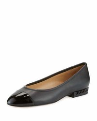 MICHAEL Michael Kors Michl Michl Kors Sabrina Cap Toe Ballerina Flat Black