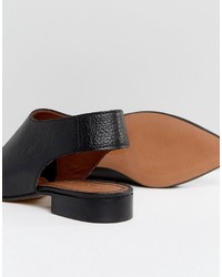 Asos Mischief Premium Leather Flat Shoes
