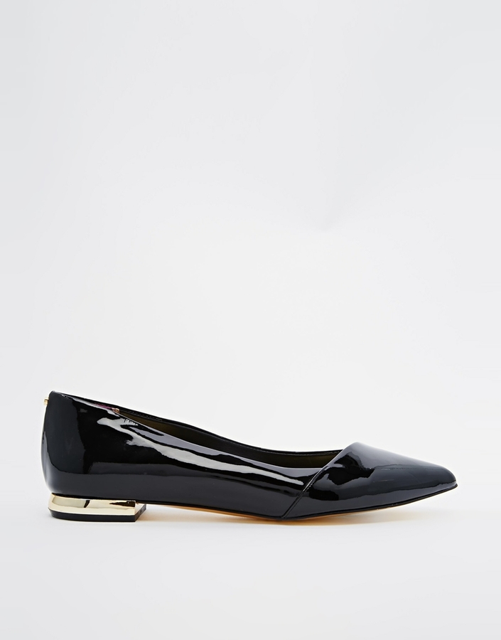 ted baker black patent shoes