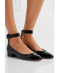 Gianvito Rossi Patent Leather Ballet Flats Black