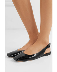 Gianvito Rossi Patent Leather Slingback Flats