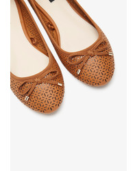 perforated ballet flats