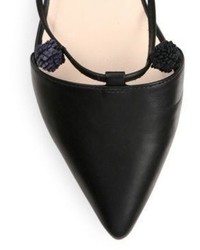 Loeffler Randall Pollie Leather Dorsay Flats