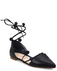 Loeffler Randall Pollie Leather Dorsay Flats