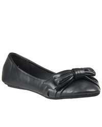 Riverberry Hunter Bow Detail Ballet Flats Black Size 55