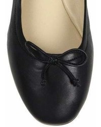 Saks Fifth Avenue Collection Leather Ankle Wrap Ballet Flats