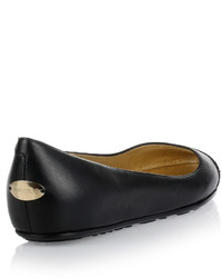 Jimmy Choo Waine Black Leather Ballerina