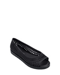 Melissa X Jason Wu Woven Open Toe Flat