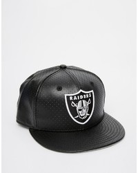 New Era 59fifty Leather Oakland Raiders Fitted Cap