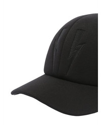 Neil Barrett Bolts Baseball Hat W Leather Detail
