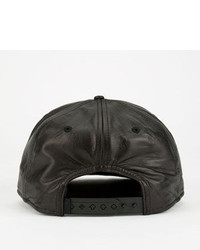Lrg Buttery Leather Snapback Hat