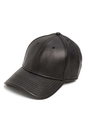 Gents Leather Baseball Cap Black One Size 99 Nordstrom