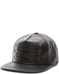 Stampd 3 Zipper Leather Hat
