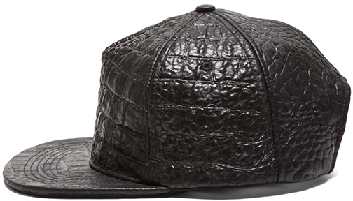 Stampd Embossed Lambskin Hat In Black, $164 | Forward By Elyse Walker ...