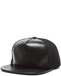 Stampd Lambskin Mesh Back Hat In Black