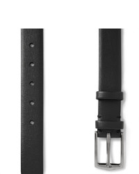 Burberry 25cm Black Cross Grain Leather Belt
