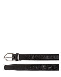 Saint Laurent 25mm Triangle Buckle Leather Belt