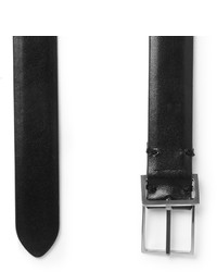Maison Margiela 2cm Black Leather Belt