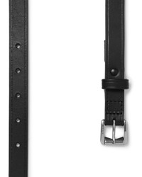Lanvin 2cm Black Leather Belt