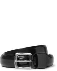 Dries Van Noten 2cm Black Leather Belt