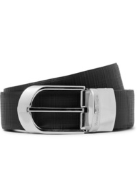 Ermenegildo Zegna 35cm Black Reversible Leather Belt