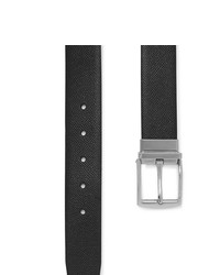 Burberry 35cm Black Textured Leather Belt
