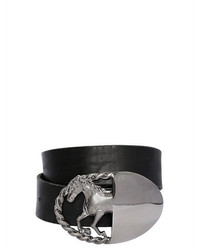 Maison Margiela 35mm Horse Buckle Leather Belt