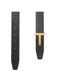 Tom Ford 3cm Black And Brown Reversible Full Grain Leather Belt