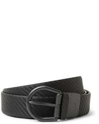 Dunhill 3cm Black Chassis Leather Belt