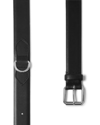 A.P.C. 3cm Black Fabien Leather Belt