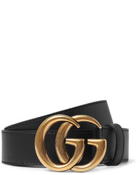 Gucci 3cm Black Leather Belt