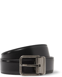 Dolce & Gabbana 3cm Black Leather Belt