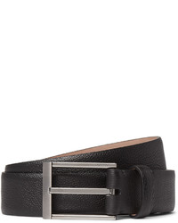 Lanvin 3cm Black Pebble Grain Leather Belt