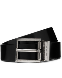 Givenchy 3cm Black Reversible Leather Belt