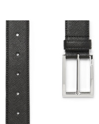 Prada 3cm Black Saffiano Leather Belt