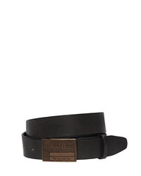 DSQUARED2 40mm Leather Belt W Logo Buckle